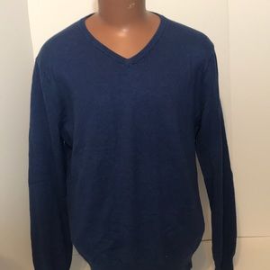 Jcrew blue cotton cashmere blend sweater men’s MD
